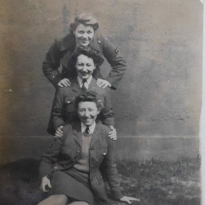 Three members of the Women&#039;s Auxiliary Air Force